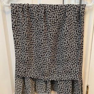 Reformation Bea Skirt in Black Floral - Size 2